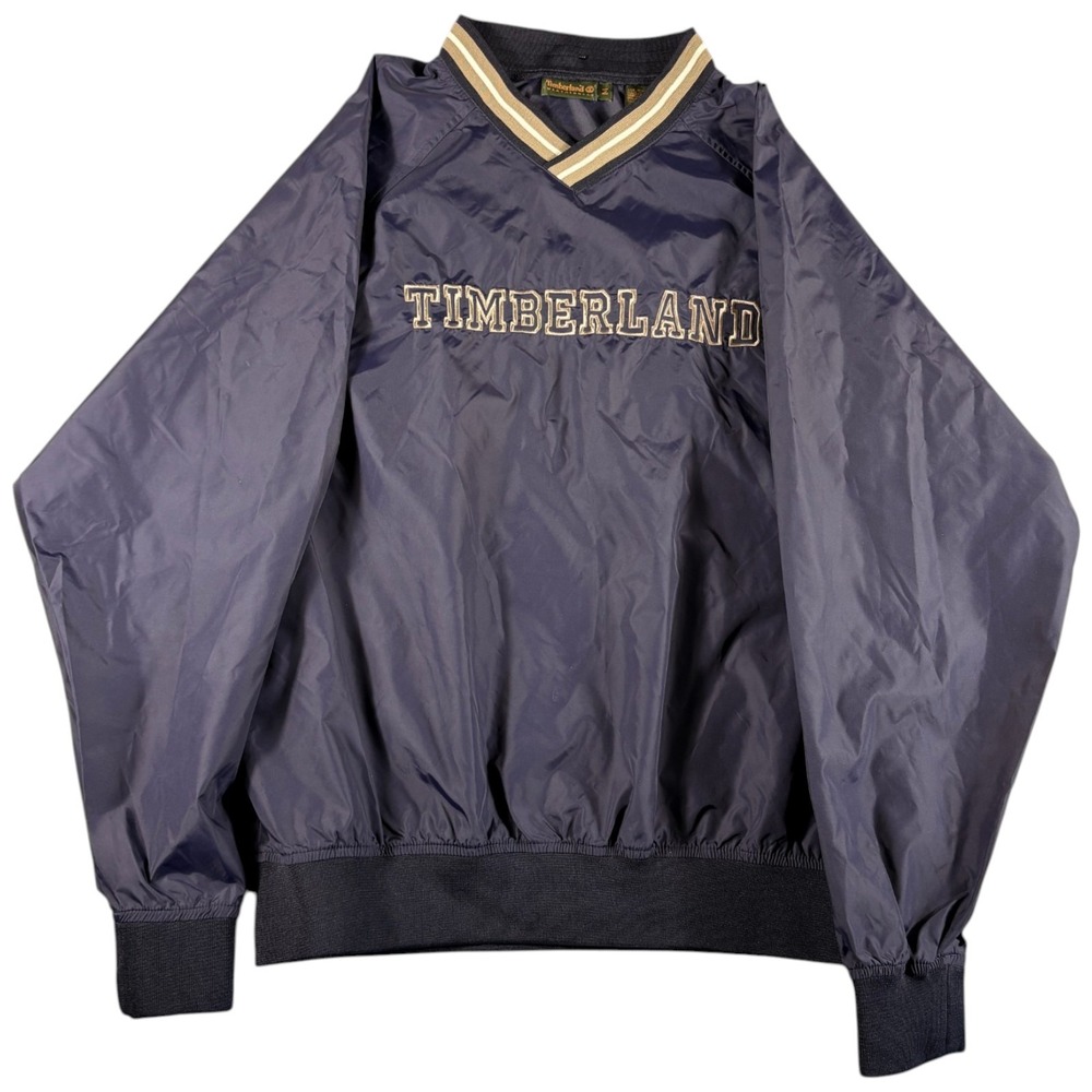 Timberland Windbreaker Pullover Mens Medium Navy Blue Vintage Y2K Heritage